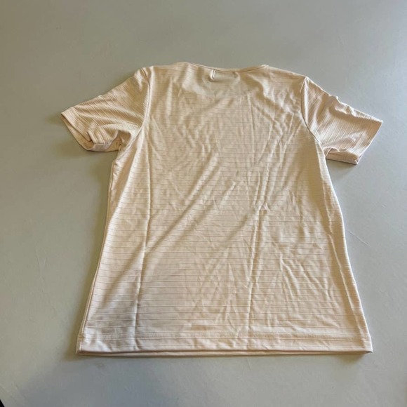 5/ $25 LIZ Claiborne Collection Pink striped shirt blouse M - Picture 4 of 4